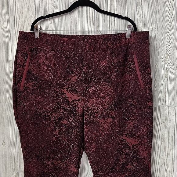 Lane Bryant On The Go Slim Ankle Mid Rise Pants Womens Plus Size 22P - Picture 2 of 10